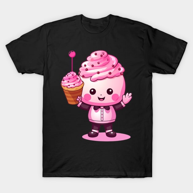 kawaii Ice cream  T-Shirt cute Candy food gilrl funny T-Shirt by nonagobich